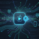 Image shows technology, speed, and deep integration, relevant to native REST API development on iOS